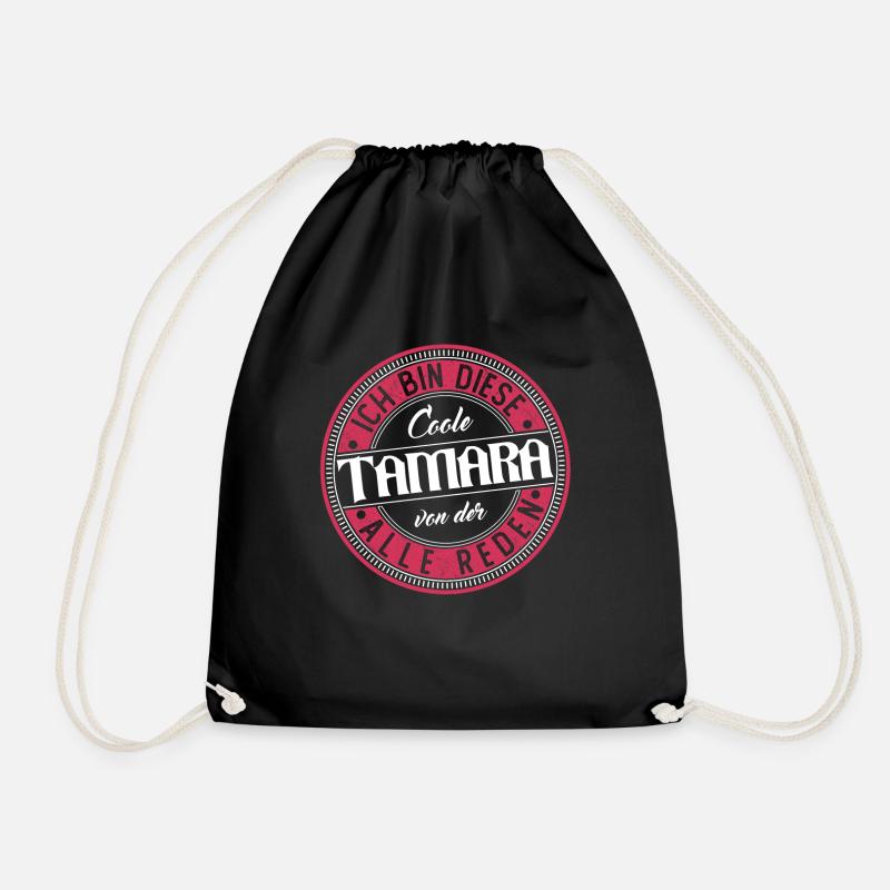 Tamara Geschenkidee Geschenk Geburtstag - Turnbeutel - Schwarz