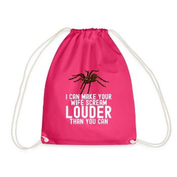 Tarantula - Drawstring Bag - fuchsia - Front