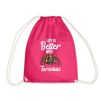 Tarantula - Drawstring Bag - fuchsia - Front