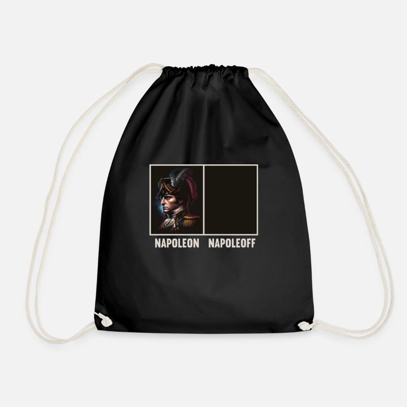 Napoleon Napoleoff Merry Napoleon Bonaparte - Drawstring Bag - black