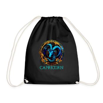 Embrace Your Capricorn Identity: Capricorn Pride Z - Drawstring Bag - black - Front