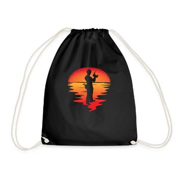 DIY Gift Idea Craftsmen - Drawstring Bag - black - Front