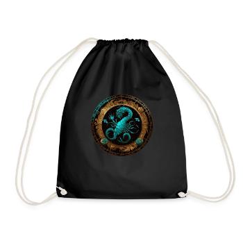 Portez votre signe du zodiaque astrologique avec fierté: Scorpion - Sac de sport léger - noir - Devant