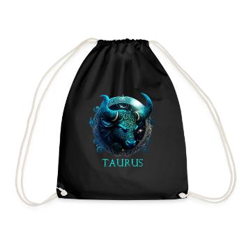 Nehmen Sie Ihre Stieridentität an: Taurus Pride Zodiac - Turnbeutel - Schwarz - Vorne