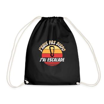 Escalade Idée Cadeau pour Sportif Grimpeur Humour - Sac de sport léger - noir - Devant