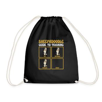 Sheepadoodle Doodle Dog - Sac de sport léger - noir - Devant