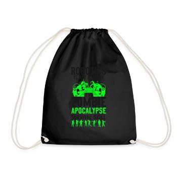 Robot Robotics Engineer Vintage - Drawstring Bag - black - Front