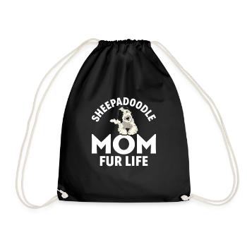 Sheepadoodle Doodle Dog - Sac de sport léger - noir - Devant