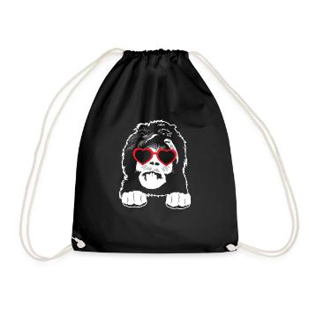 Sheepadoodle Doodle Dog - Drawstring Bag - black - Front