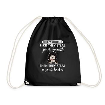 Sheepadoodle Doodle Dog - Sac de sport léger - noir - Devant