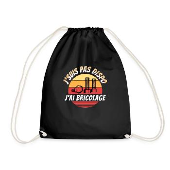 Bricolage cadeau pour Bricoleur Drôle Rigolo - Sac de sport léger - noir - Devant