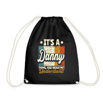 Nom Danny Cadeau Citation d’anniversaire - Sac de sport léger - noir - Devant