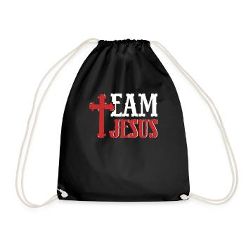 Équipe Jésus Christianisme Catholiques Religion Foi - Sac de sport léger - noir - Devant