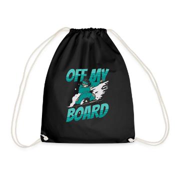 Off my Board - Turnbeutel - Schwarz - Vorne