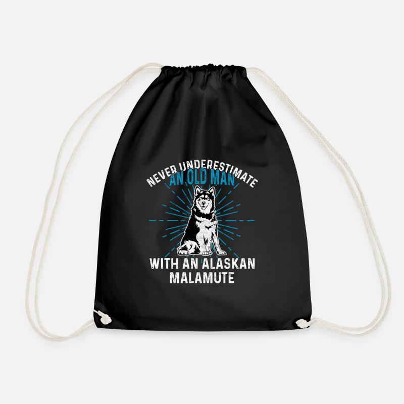 Chien Malamute d’Alaska - Sac de sport léger - noir