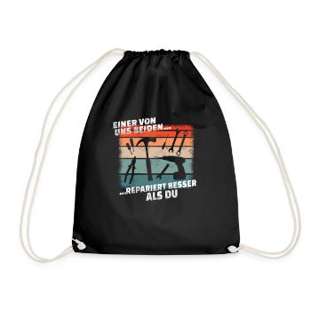 Artisans d’idées cadeaux DIY - Sac de sport léger - noir - Devant
