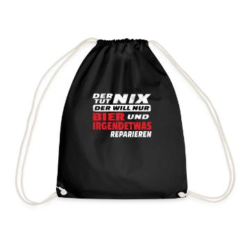 Artisans d’idées cadeaux DIY - Sac de sport léger - noir - Devant
