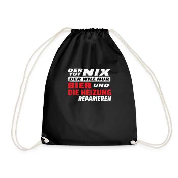 Artisans d’idées cadeaux DIY - Sac de sport léger - noir - Devant