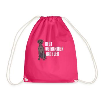 Weimaraner - Turnbeutel - Fuchsia - Vorne
