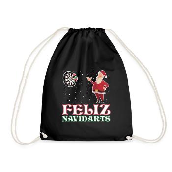 Feliz Navidarts - Turnbeutel - Schwarz - Vorne