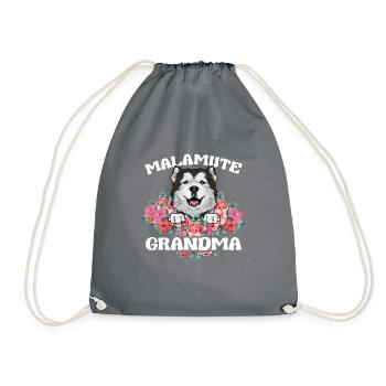 Alaskan Malamute Hund - Turnbeutel - Grau - Vorne