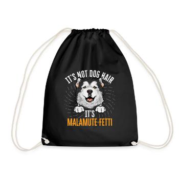 Alaskan Malamute Hund - Turnbeutel - Schwarz - Vorne