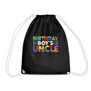 Oncle du garçon d’anniversaire Bauklötze - Sac de sport léger - noir - Devant