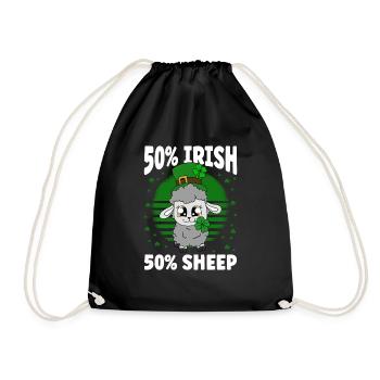 Moutons Trèfles Fête de la Saint-Patrick - Sac de sport léger - noir - Devant