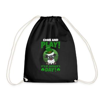 Moutons Trèfles Fête de la Saint-Patrick - Sac de sport léger - noir - Devant