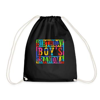 Birthday Kids Grandma Building Blocks - Sac de sport léger - noir - Devant