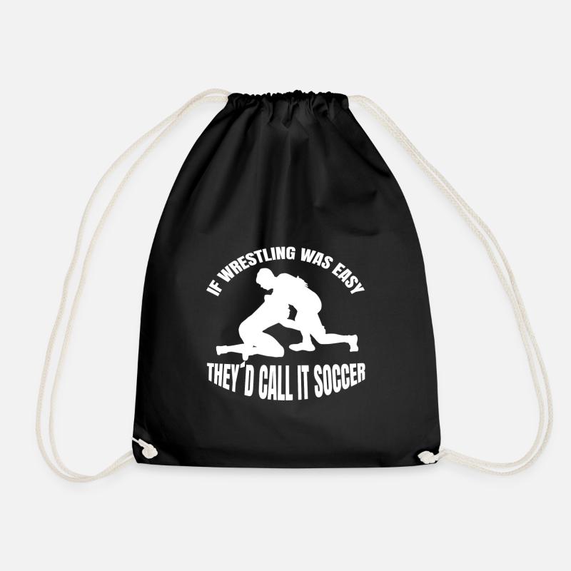 Ringen Wrestling Ringer Wrestler Geschenk - Turnbeutel - Schwarz
