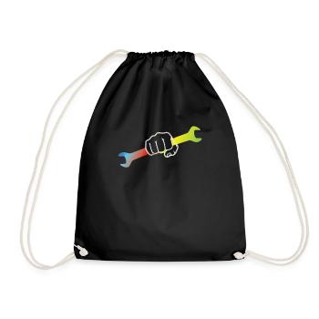 Artisans d’idées cadeaux DIY - Sac de sport léger - noir - Devant