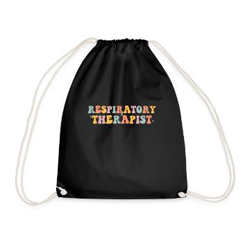Respiratory therapists - Drawstring Bag - black - Front