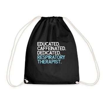 Respiratory therapists - Drawstring Bag - black - Front