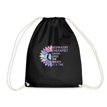 Respiratory therapists - Drawstring Bag - black - Front