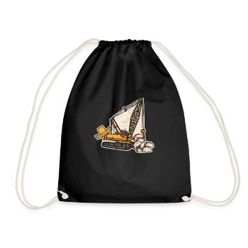 Mexican Crane Tacos Cinco De Mayo Fiesta - Drawstring Bag - black - Front