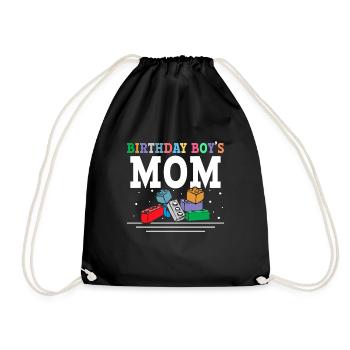 Mother of the birthday boy Bauklötze - Drawstring Bag - black - Front