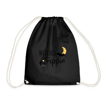 Halloween horror scary saying - Drawstring Bag - black - Front