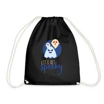 Halloween horror scary saying - Drawstring Bag - black - Front