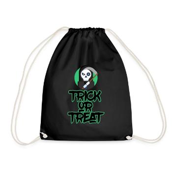 Halloween horror scary saying - Drawstring Bag - black - Front