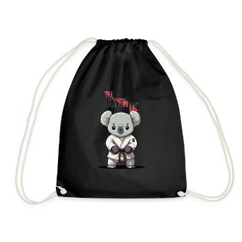 Taekwondo Koala - Lustige koreanische Kampfkunst - Turnbeutel - Schwarz - Vorne