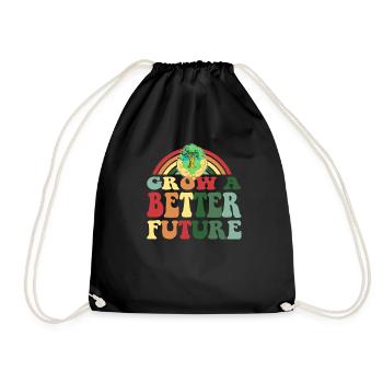 Jour de la Terre Hommes Femmes Enfants Grandissent Un avenir meilleur - Sac de sport léger - noir - Devant