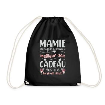 Mamie Cadeau - Sac de sport léger - noir - Devant