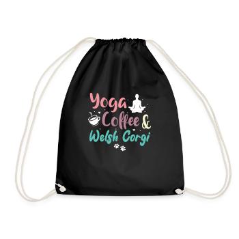 Corgi gallois - Sac de sport léger - noir - Devant