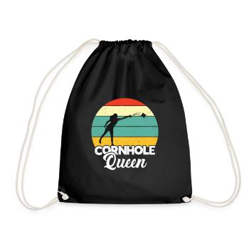 Cornhole - Turnbeutel - Schwarz - Vorne