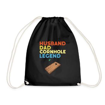 Cornhole - Turnbeutel - Schwarz - Vorne
