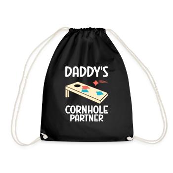 Cornhole - Turnbeutel - Schwarz - Vorne