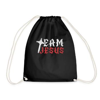 Équipe Jésus Christianisme Catholiques Religion Foi - Sac de sport léger - noir - Devant