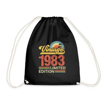 1983 - Drawstring Bag - black - Front