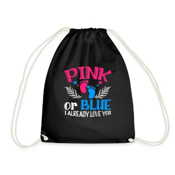 I Already Love You Birth Pregnancy - Drawstring Bag - black - Front